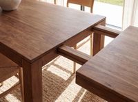 Esszimmertisch Erweiterbar 160 - 240cm Holz Massiv Esstisch Küchentisch Handmade – Ansicht 7