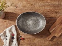 Obstschale Früchteschale Aluminium Schale 40cm Dekoschale Metall Obstkorb Oval – Ansicht 4