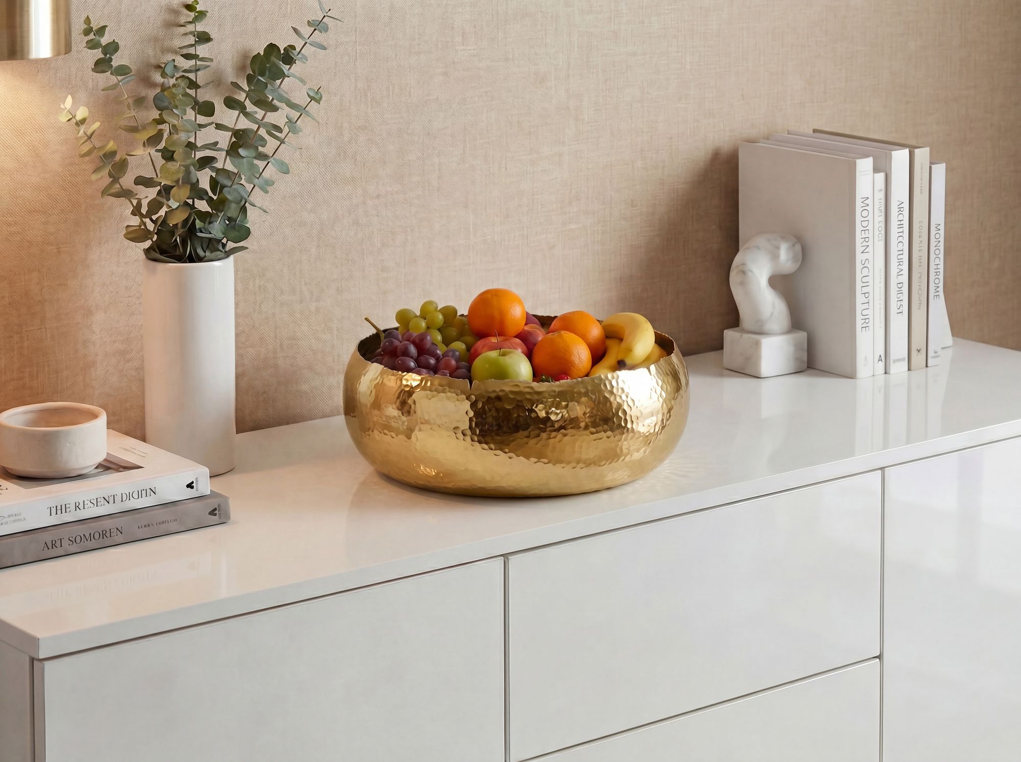FineBuy Obstschale Rund Schale Metall 35cm Tischdeko - Moderner Obstkorb Hammerschlag aus Aluminium - Elegante Alu Früchteschale Handmade | Farbe: Silber FineBuy Obstschale Rund Schale Metall 35cm Tischdeko - Moderner Obstkorb Hammerschlag aus Aluminium - Elegante Alu Früchteschale Handmade | Farbe: Silber