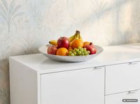 Obstschale Früchteschale Aluminium Silber Schale Dekoschale Metall Obstkorb – Ansicht 2