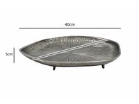 Dekoschale Metall 40cm Organisch Standdeko Tischdeko Schmuckteller Dekoteller – Ansicht 3