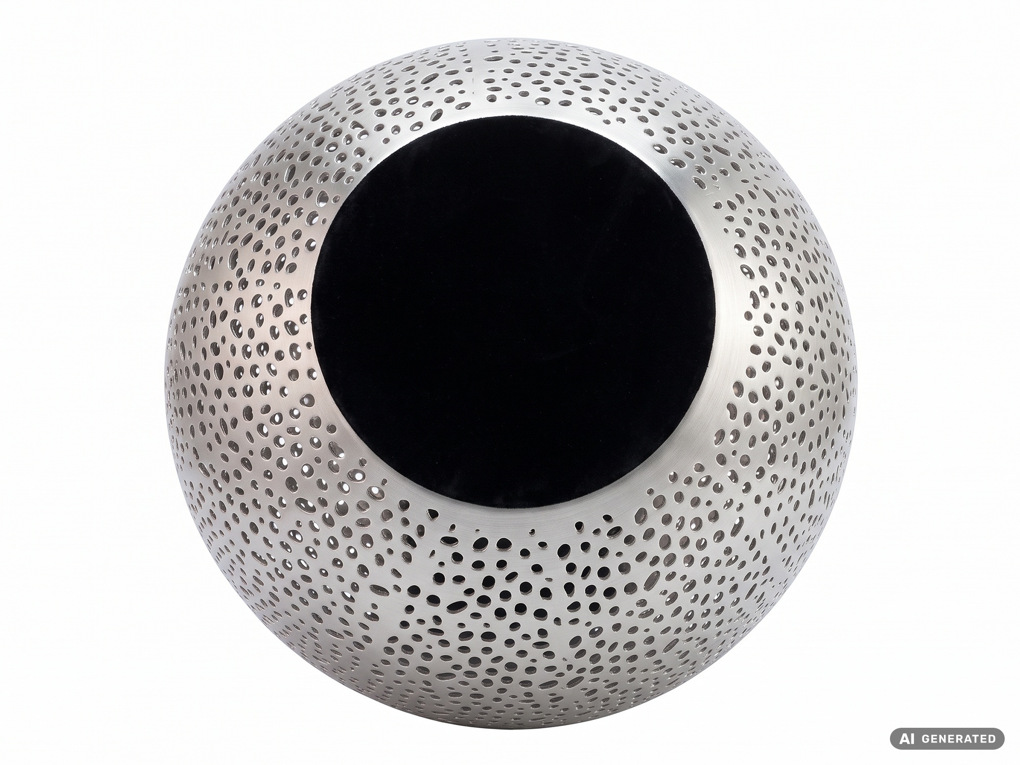 Vase 47cm Metall Blumenvase Bodenvase Wohndeko Groß Rund Design Dekovase Hoch – Ansicht 7