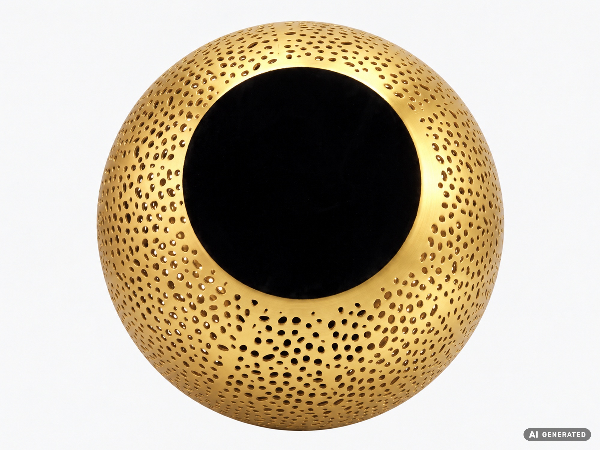 Vase 47cm Metall Blumenvase Bodenvase Wohndeko Groß Rund Design Dekovase Hoch – Ansicht 7