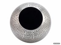 Vase 47cm Metall Blumenvase Bodenvase Wohndeko Groß Rund Design Dekovase Hoch – Ansicht 7