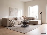 Couchtisch mit Marmor Platte schwarz Wohnzimmertisch Stauraum Metall rund 60cm – Ansicht 2