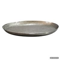 Dekoschale Schmuckteller Aluminium Rund Schale 50cm Dekoschale Metall Dekoteller – Ansicht 6
