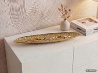 Dekoschale Oval Metall Schale 65,5cm Tischdeko Wohnaccessoire Modern Handmade – Ansicht 2