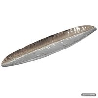 Obstschale Früchteschale Metall Tischdeko Schale 65,5cm Aluschale Handmade Oval – Ansicht 6