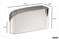 Sektkühler Champagnerkühler 47cm Flaschenkühler Silber Getränkekühler Weinkühler – Ansicht 3