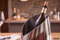 Sektkühler Champagnerkühler 24,5cm Flaschenkühler Silber Getränkekühler Kühler – Ansicht 5