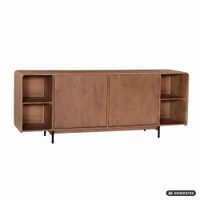 Sideboard Mango Massivholz 180cm Anrichte Kommode 2 Türen Holzkommode Handmade – Ansicht 6