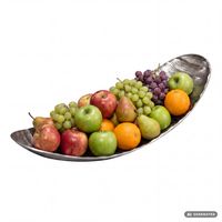 Obstschale Früchteschale Aluminium Schale 60cm Dekoschale Metall Obstkorb Alu – Ansicht 6