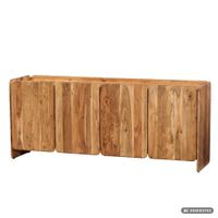 Sideboard Akazie Massivholz 180cm Anrichte Kommode 4 Türen Holzkommode Handmade – Ansicht 6