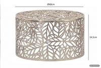 Couchtisch 60cm Aluminium Sofatisch Design Wohnzimmertisch Metall Tisch Alu Rund – Ansicht 3