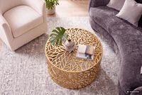 Couchtisch 60cm Aluminium Sofatisch Design Wohnzimmertisch Metall Tisch Alu Rund – Ansicht 4