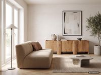 Sideboard Akazie Massivholz 165cm Anrichte Kommode 3 Türen Holzkommode Handmade – Ansicht 4