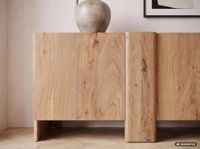 Sideboard Akazie Massivholz 165cm Anrichte Kommode 3 Türen Holzkommode Handmade – Ansicht 5