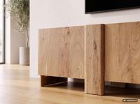 TV Board Kommode Lowboard Fernsehschrank Massivholz 165cm Fernsehtisch mit Türen – Ansicht 4