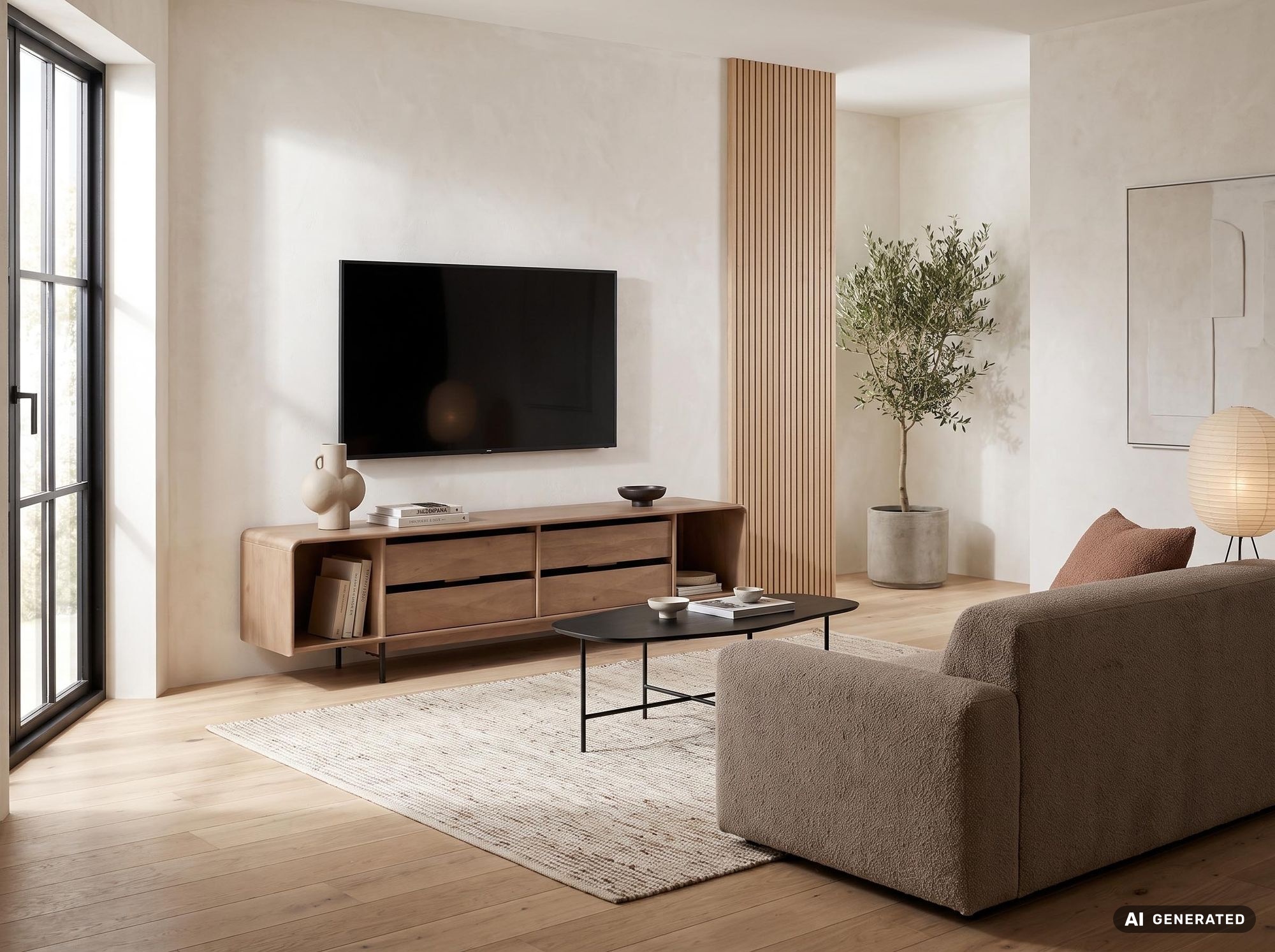 TV Board Kommode Lowboard Fernsehschrank Massivholz 180cm Schubladen Handmade – Ansicht 8