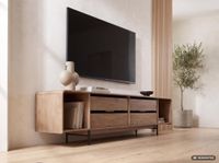 TV Board Kommode Lowboard Fernsehschrank Massivholz 180cm Schubladen Handmade – Ansicht 7