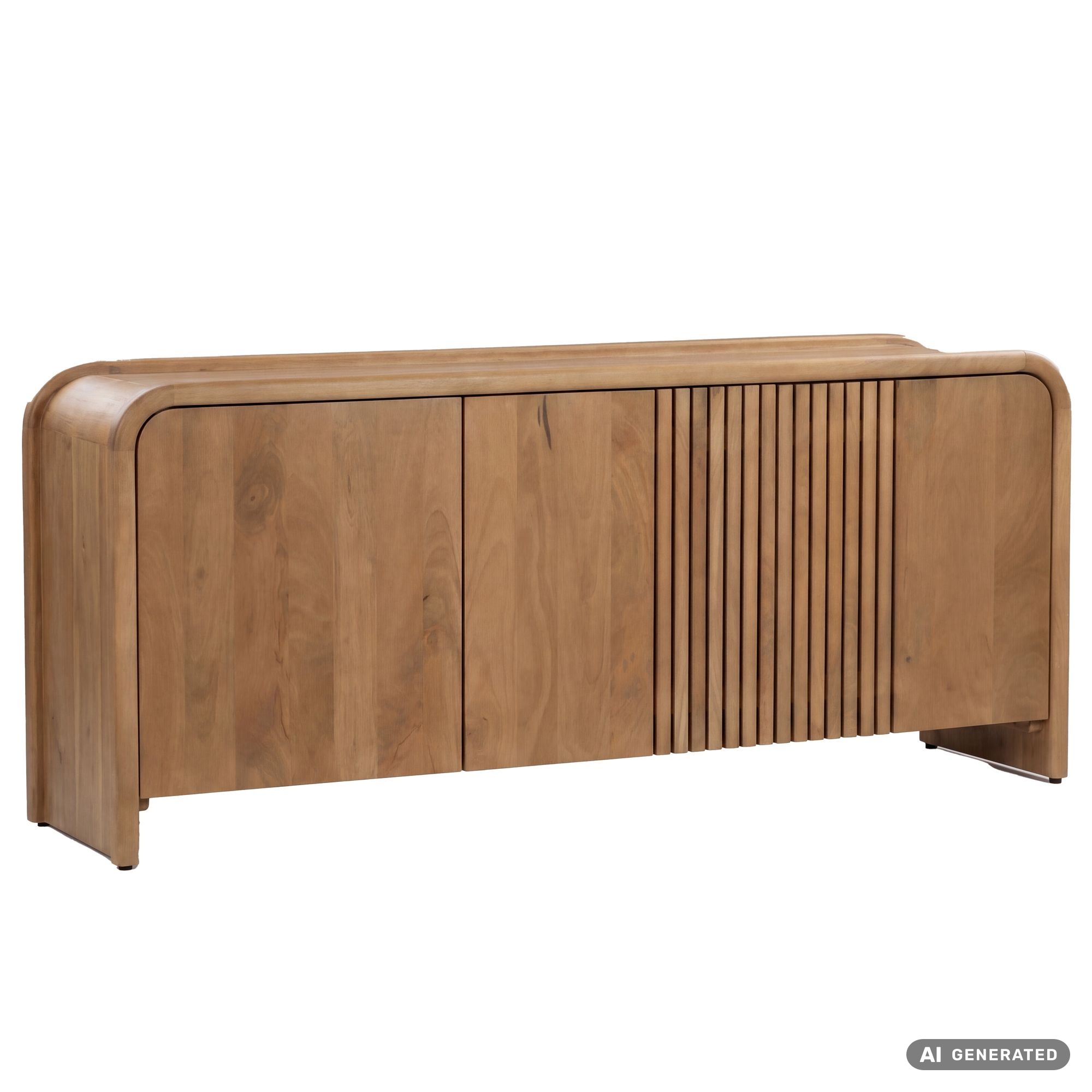 Sideboard Mango Massivholz 160cm Anrichte Kommode 3 Türen Holzkommode Handmade – Ansicht 6