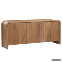Sideboard Mango Massivholz 160cm Anrichte Kommode 3 Türen Holzkommode Handmade – Ansicht 6