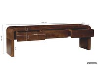 TV Board Kommode Lowboard Fernsehschrank Massivholz 160cm Schubladen Handmade – Ansicht 3
