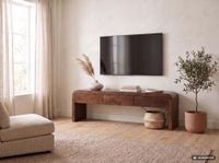 TV Board Kommode Lowboard Fernsehschrank Massivholz 160cm Schubladen Handmade – Ansicht 7