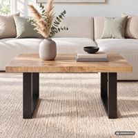 Couchtisch Wohnzimmertisch Mango Massivholz 100x60cm Sofatisch Industrial Design – Ansicht 8