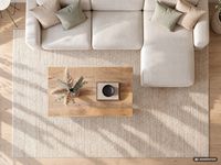 Couchtisch Wohnzimmertisch Mango Massivholz 100x60cm Sofatisch Industrial Design – Ansicht 5