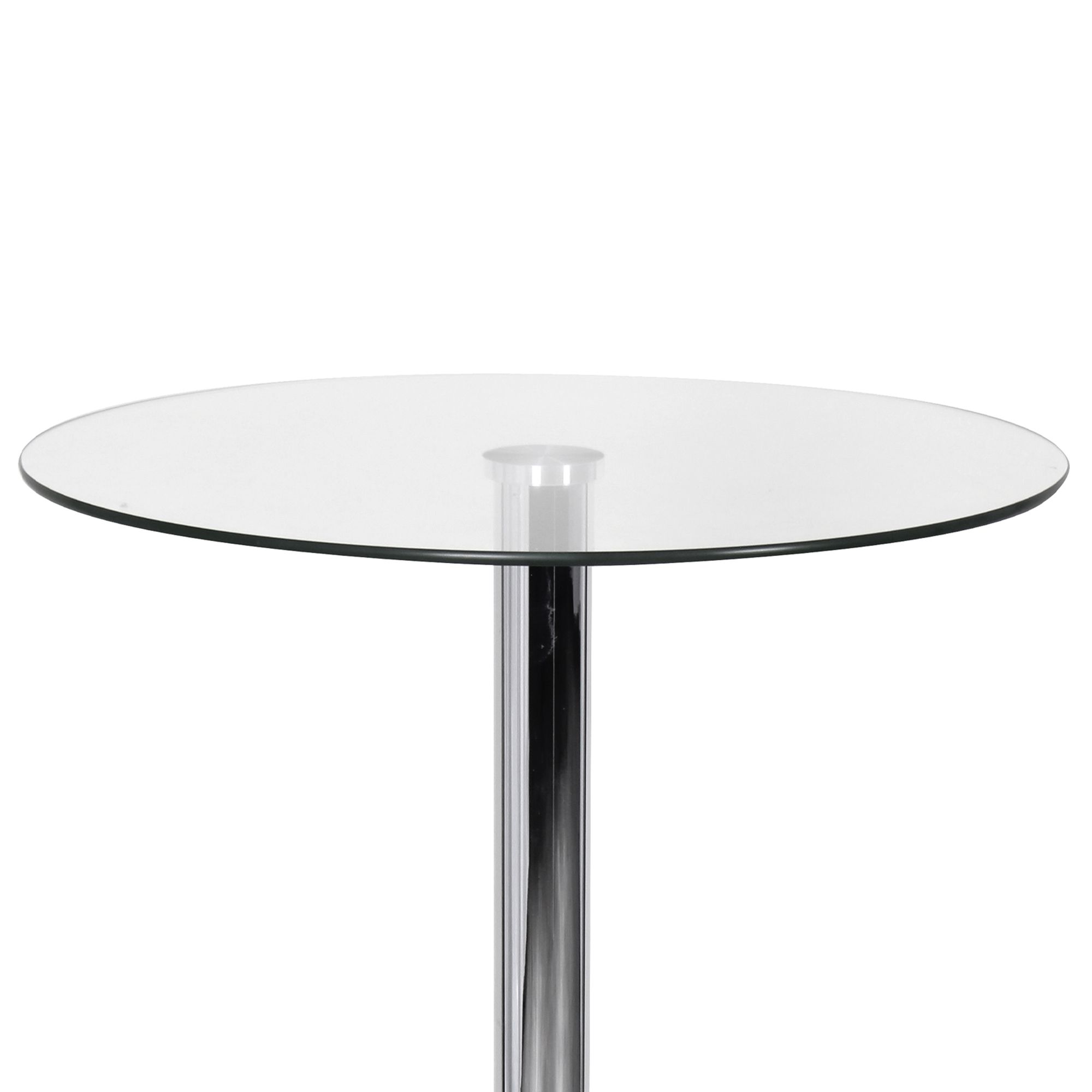 Stehtisch FineBuy Bartisch Bistrotisch Imbisstisch Metall Chrom Glas Rund 60 cm – Ansicht 5