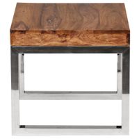 Couchtisch quadratisch 45cm Sheesham Massivholz Wohnzimmertisch Beistelltisch – Ansicht 7