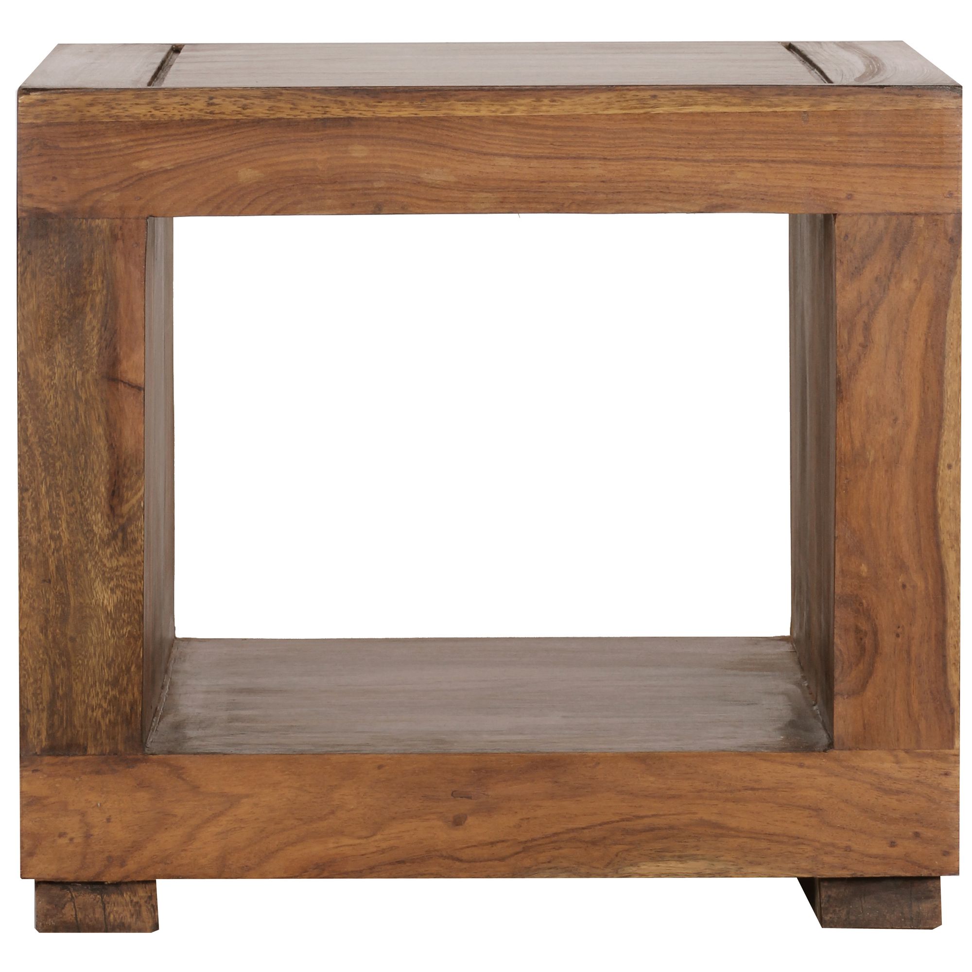 FineBuy Sheesham Massivholz Couchtisch Wohnzimmertisch Beistelltisch 50x50cm – Ansicht 6