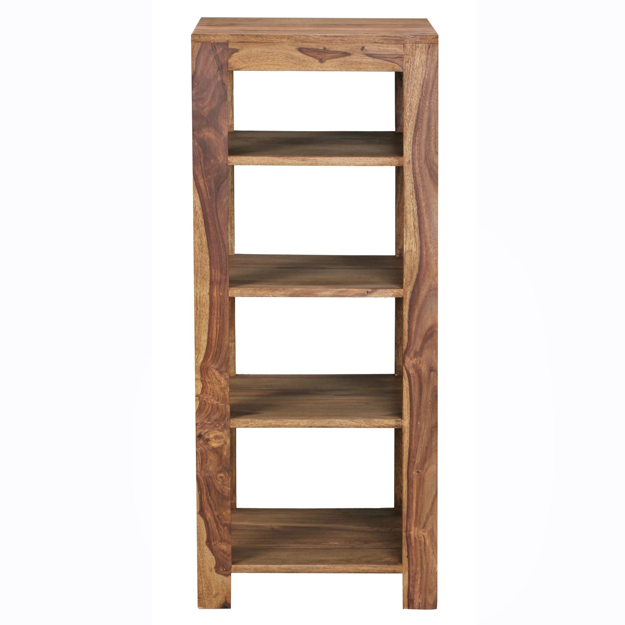 FineBuy Standregal 44x105x44 cm Sheesham Bücherregal Holz Regal Braun Massiv – Ansicht 6