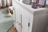 FineBuy Waschbeckenunterschrank Unterschrank Weiß 57 cm Badschrank – Ansicht 5