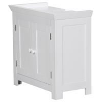 FineBuy Waschbeckenunterschrank Unterschrank Weiß 57 cm Badschrank – Ansicht 6
