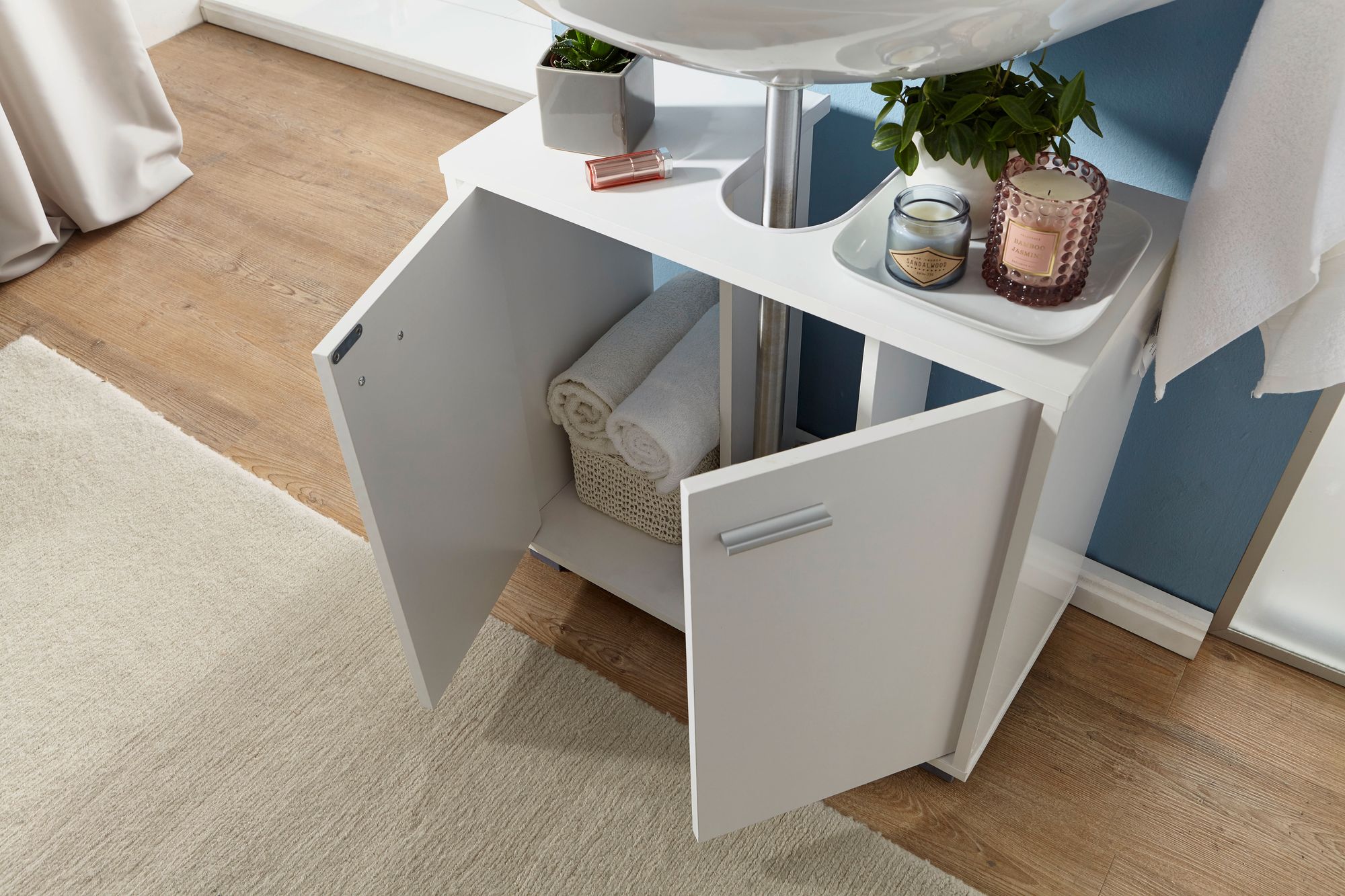 FineBuy Waschbeckenunterschrank FB37117 Waschtischunterschrank Badschrank 60cm – Ansicht 4