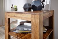 FineBuy Sheesham Massivholz Bücherregal 3 Böden Stand Regal 44x44x83 cm – Ansicht 5