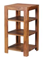 FineBuy Sheesham Massivholz Bücherregal 3 Böden Stand Regal 44x44x83 cm – Ansicht 6