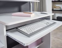 FineBuy Computertisch 94x90,5x48,5 cm Schreibtisch Modern mit Tastaturauszug – Ansicht 5