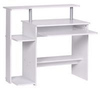 FineBuy Computertisch 94x90,5x48,5 cm Schreibtisch Modern mit Tastaturauszug – Ansicht 6