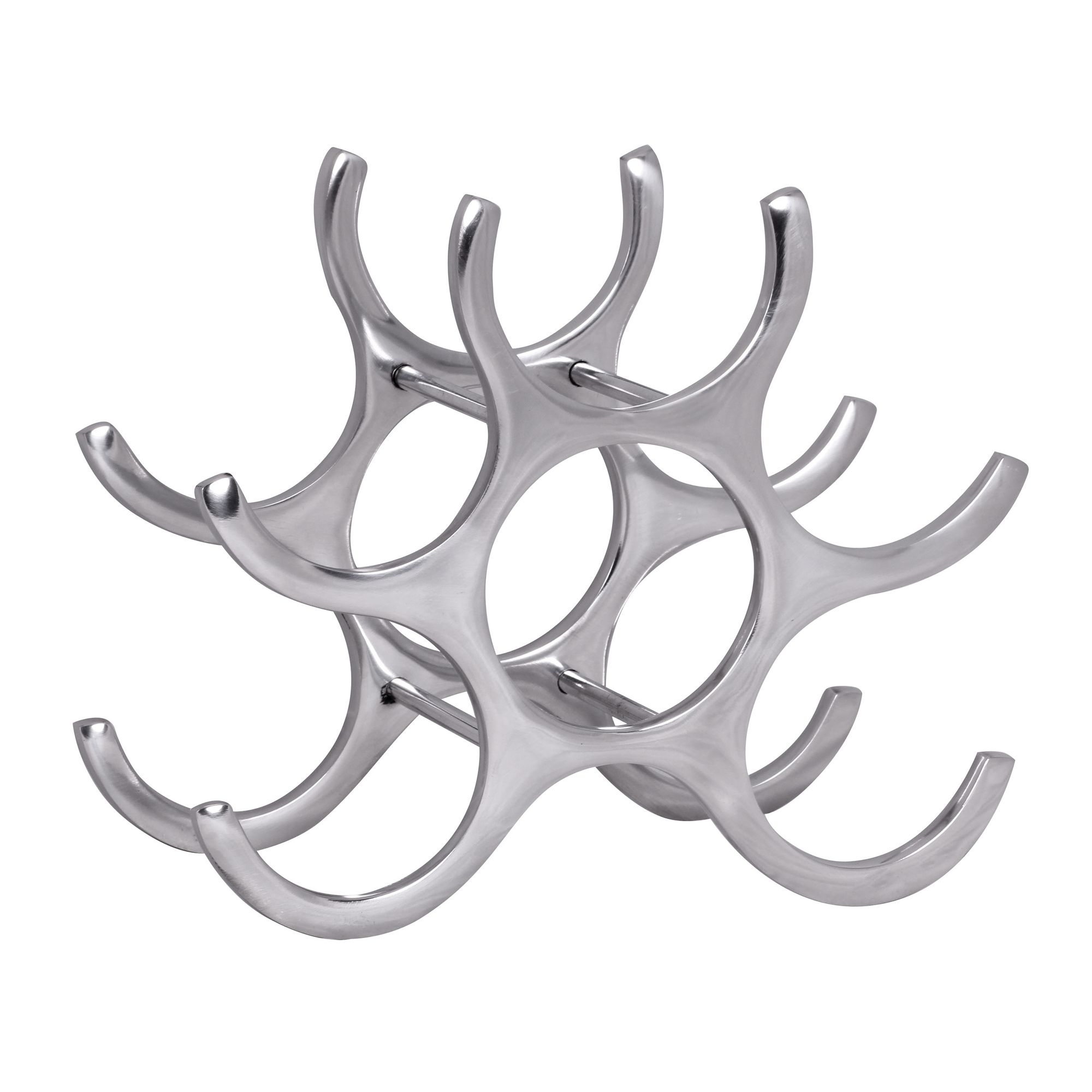 Weinregal Aluminium für 6 Flaschen