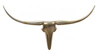 FineBuy Deko Geweih Bull L Aluminium Deisgn Hörner 125 cm Wanddekoration – Ansicht 2