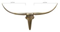 FineBuy Deko Geweih Bull L Aluminium Deisgn Hörner 125 cm Wanddekoration – Ansicht 3