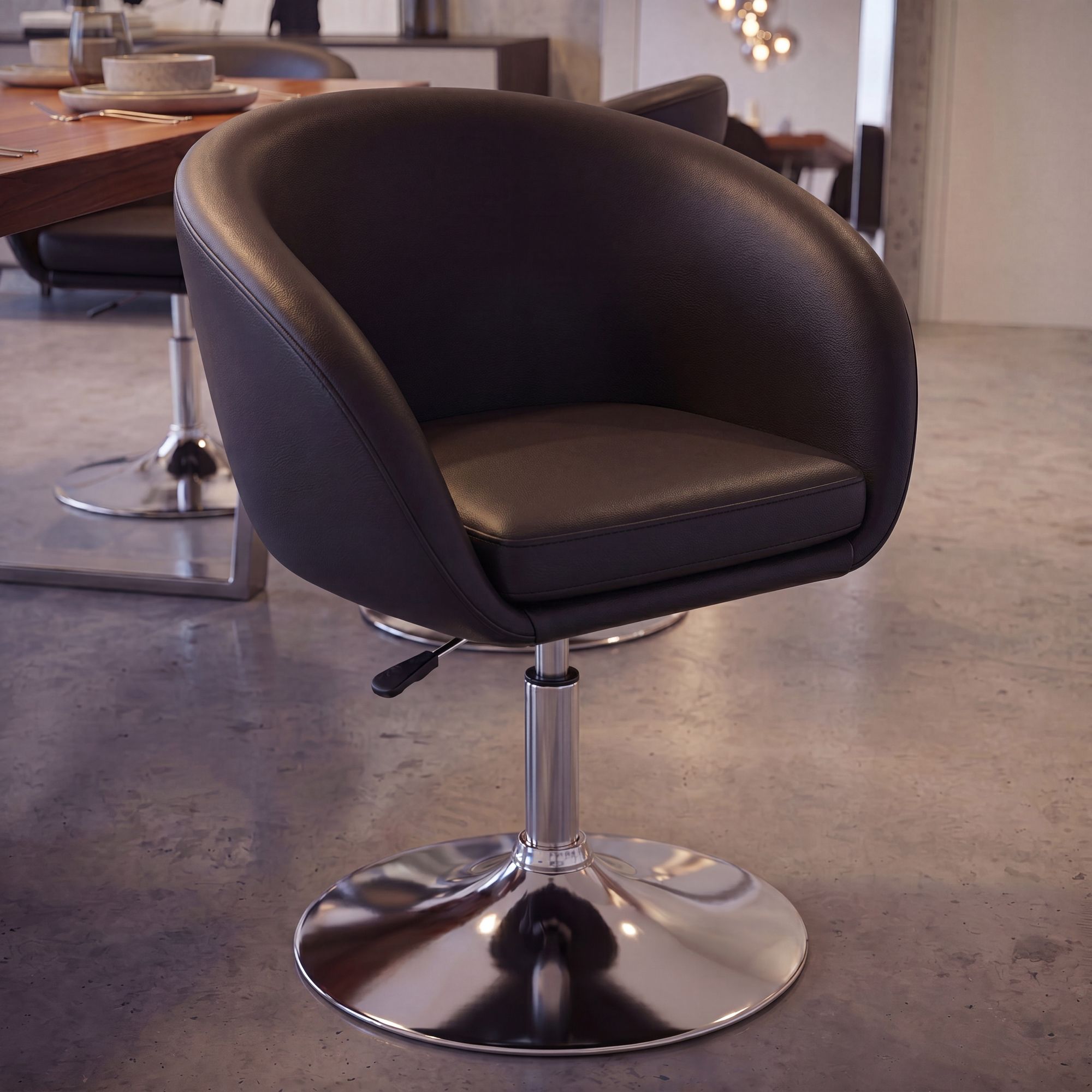 Drehstuhl Bürostuhl Esszimmerstuhl Cocktailsessel Loungesessel Drehsessel – Ansicht 1