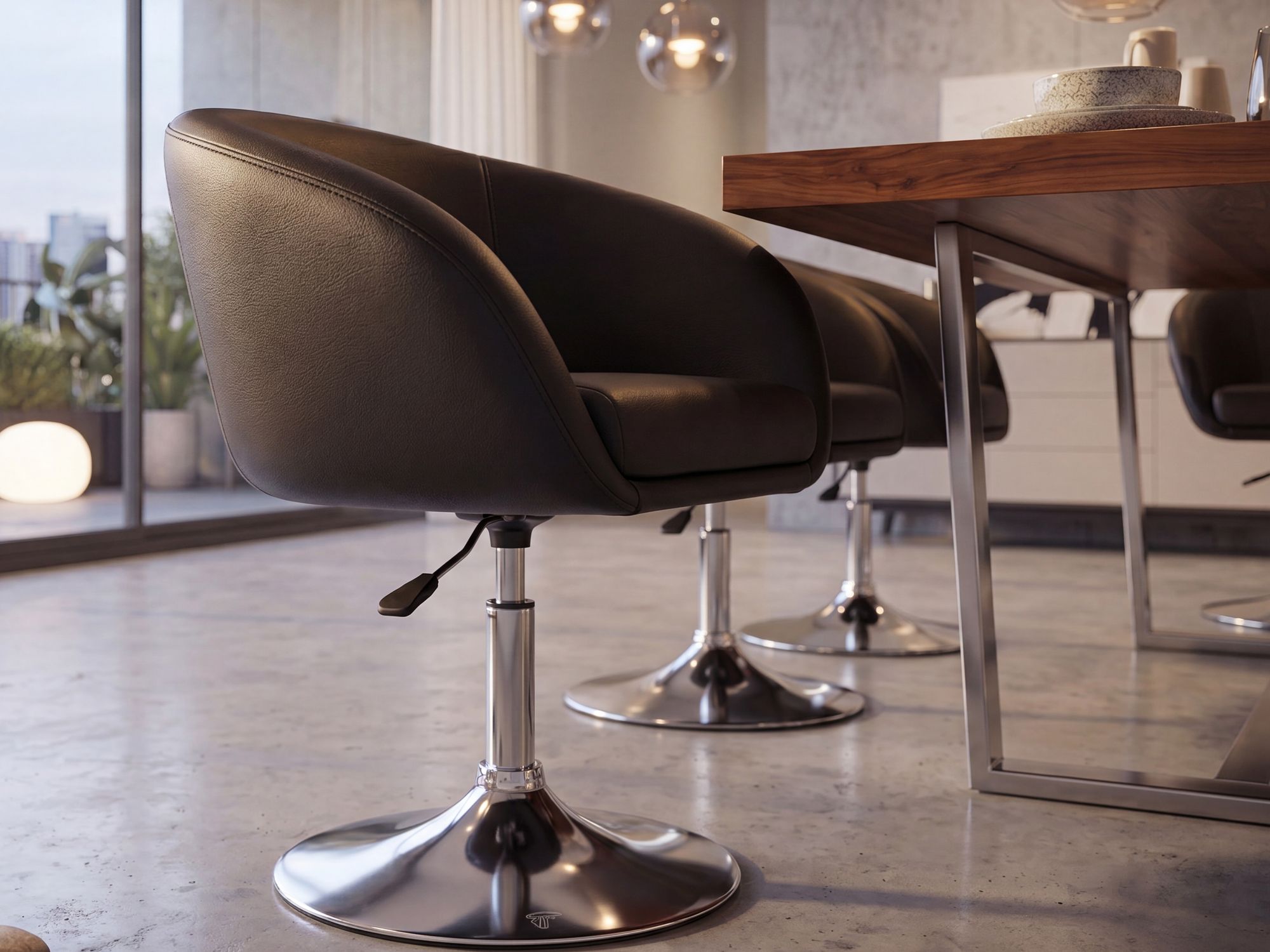 Drehstuhl Bürostuhl Esszimmerstuhl Cocktailsessel Loungesessel Drehsessel – Ansicht 7