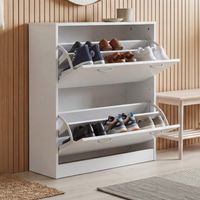 FineBuy Schuhschrank Schuhkipper Schuhregal Schuhkommode Regal Schuhe – Ansicht 1