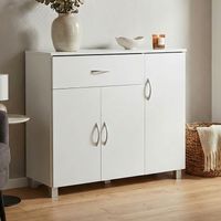 Sideboard 90 cm mit 3 Türen 1 Schublade moderne Kommode 30 cm Tief ideal für Nischen – Ansicht 2