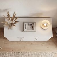 Sideboard 90 cm mit 3 Türen 1 Schublade moderne Kommode 30 cm Tief ideal für Nischen – Ansicht 5