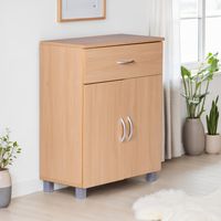 Sideboard 60cm mit 2 Türen & 1 Schublade Moderne Kommode Allzweckschrank Flurschrank – Ansicht 4